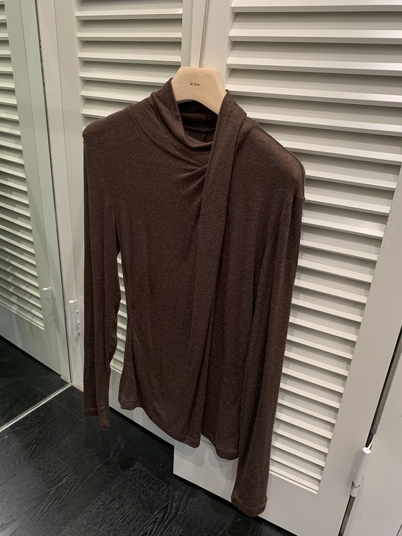 LE OVE/VERDI韓國直郵㊣女士新款推薦人氣熱賣長袖T恤羊毛LE OVE/VERDI長袖T恤圖色2