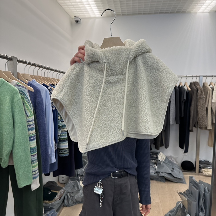 LTMS東大門㊣代購女士新款時尚推薦熱賣人氣圍巾披肩保暖兜帽LTMS圍巾/披肩圖色1