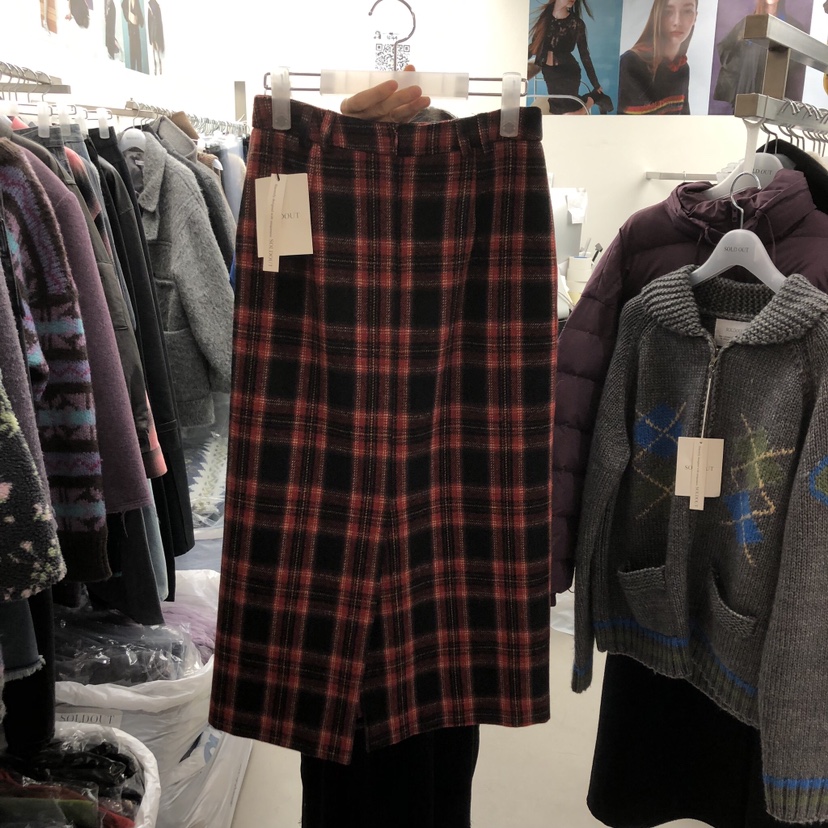 SOLD OUT韓國代購㊣女裝新款推薦時尚熱賣25秋冬半身裙中短裙SOLD OUT半身裙/中短裙
