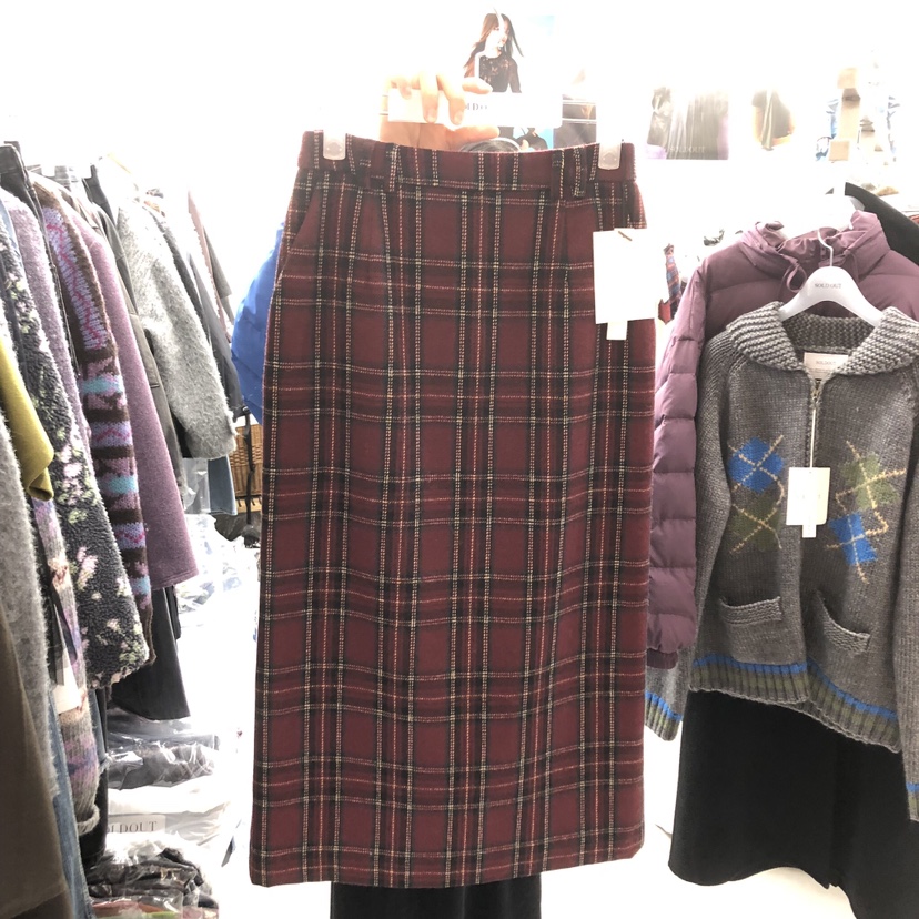 SOLD OUT韓國代購㊣女裝新款推薦時尚熱賣25秋冬半身裙中短裙SOLD OUT半身裙/中短裙圖色2