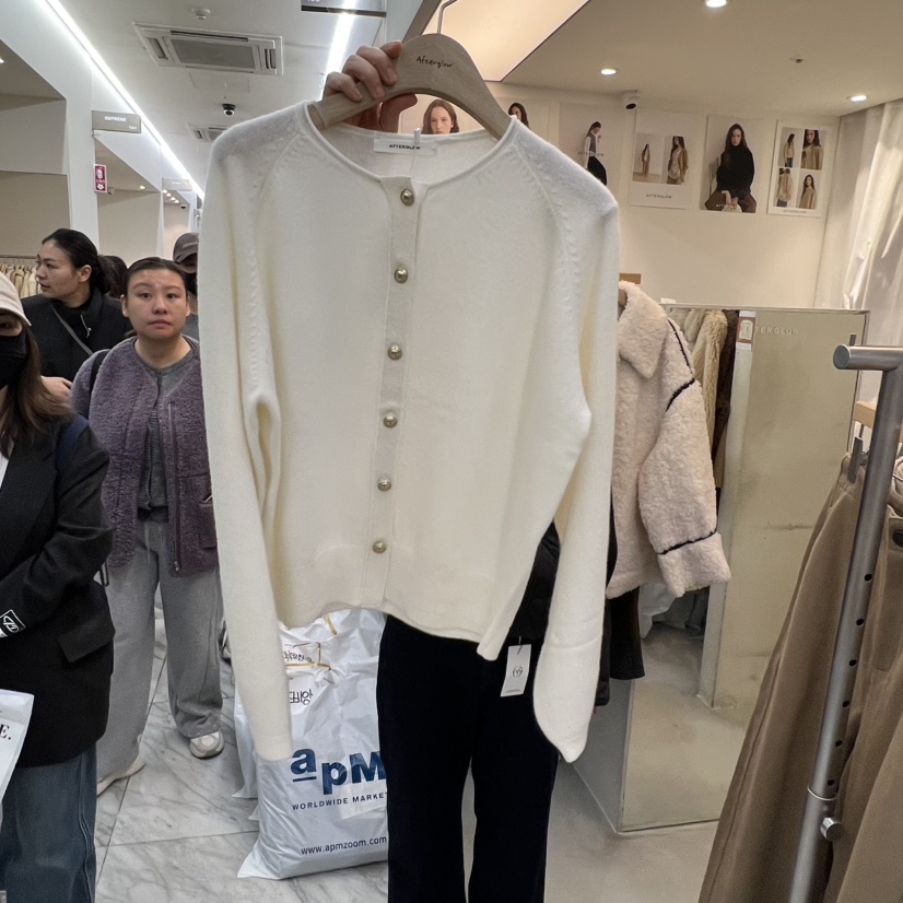 AFTERGLOW東大門㊣代購女裝新款休閑職業推薦熱賣針織衫開衫AFTERGLOW針織衫圖色1