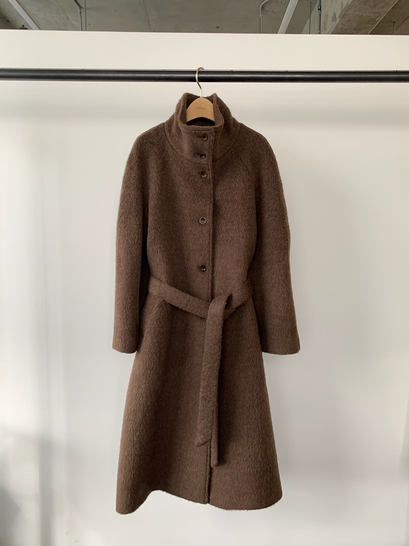 UNDERSON東大門㊣直郵女裝新品熱賣職業推薦中長款大衣高領UNDERSON中長款大衣圖色1