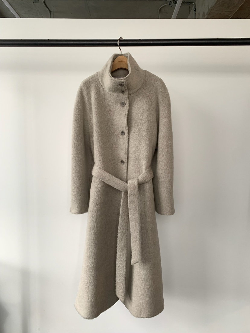 UNDERSON東大門㊣直郵女裝新品熱賣職業推薦中長款大衣高領UNDERSON中長款大衣圖色2