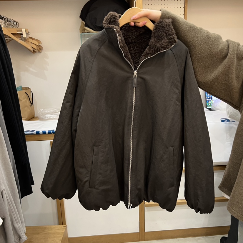 ARCHITEKT東大門㊣直郵女裝新品時尚推薦休閑夾克加絨皮草雙面ARCHITEKT夾克圖色1