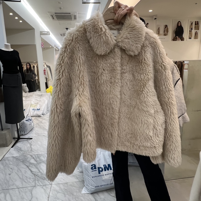 AFTERGLOW東大門㊣實拍女士新品熱賣推薦休閑職業人氣短款大衣AFTERGLOW短款大衣圖色1