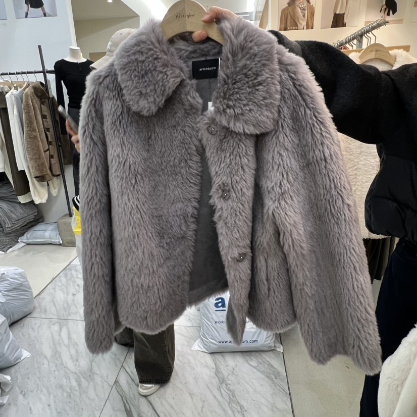 AFTERGLOW東大門㊣實拍女士新品熱賣推薦休閑職業人氣短款大衣AFTERGLOW短款大衣圖色3