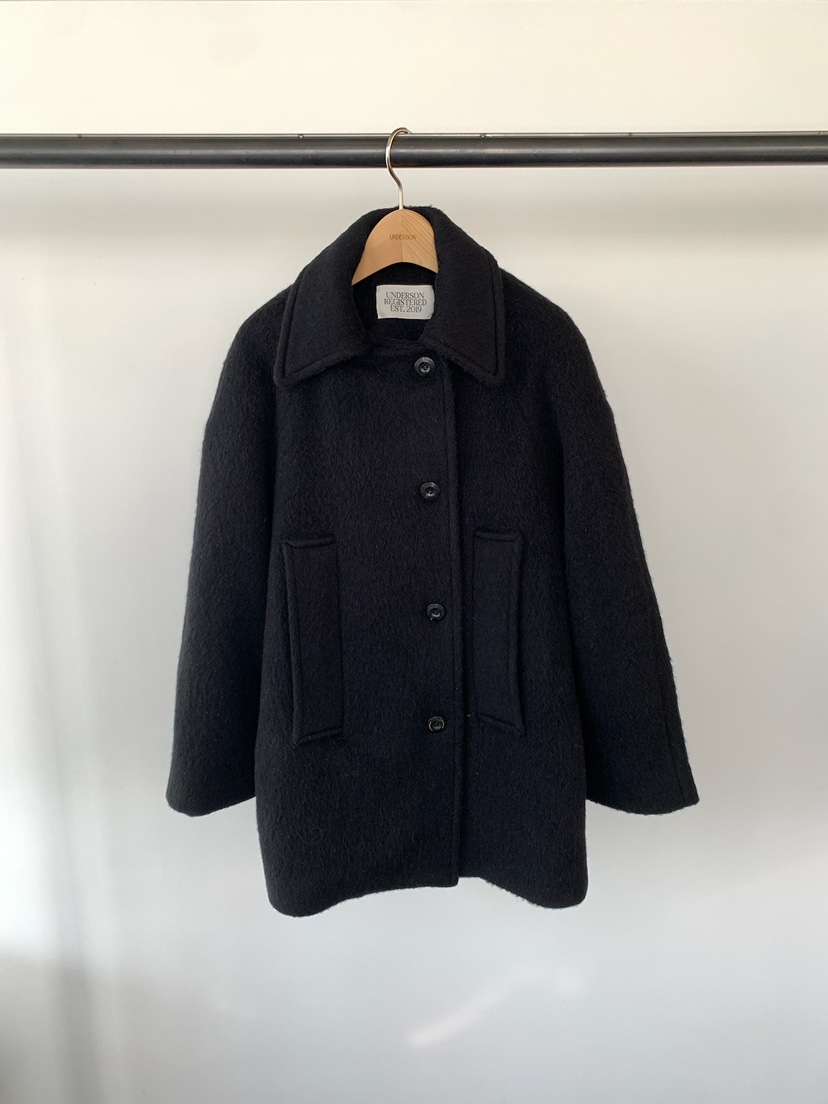 UNDERSON東大門㊣實拍女裝新品時尚職業25秋冬人氣休閑夾克UNDERSON夾克圖色2黑