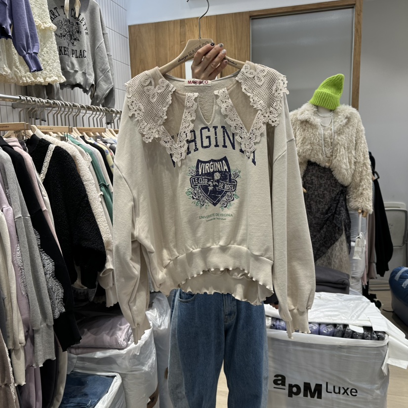 MARI CO韓國直郵㊣女裝新款時尚熱賣人氣休閑推薦職業衛衣MARI CO衛衣圖色1