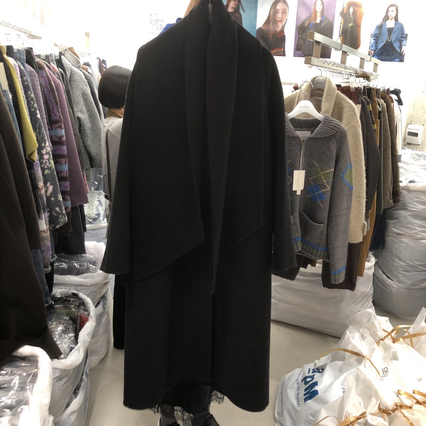 SOLD OUT東大門㊣直郵女裝新款人氣熱賣中長款大衣含圍巾手工SOLD OUT中長款大衣圖色3