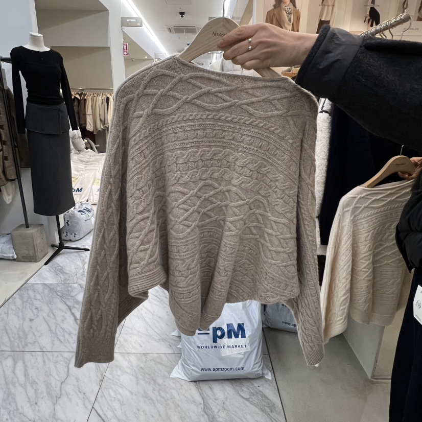 AFTERGLOW東大門㊣直郵女士新品25秋冬人氣職業針織衫麻花針織AFTERGLOW針織衫圖色4