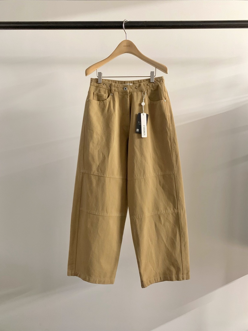 UNDERSON東大門㊣代購女裝新款時尚人氣25秋冬職業熱賣休閑褲UNDERSON休閑褲圖色1