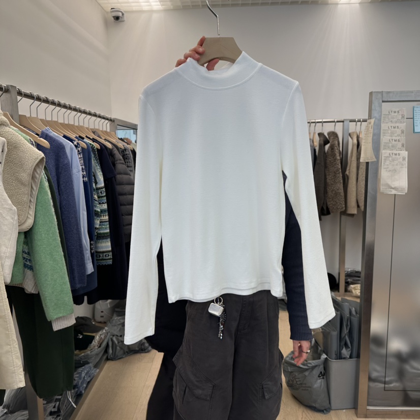LTMS東大門㊣代購女裝新款人氣休閑時尚職業熱賣推薦長袖T恤LTMS長袖T恤圖色1