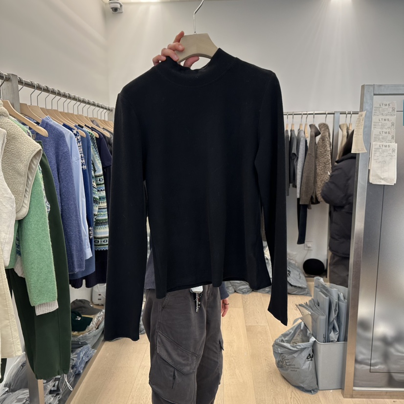 LTMS東大門㊣代購女裝新款人氣休閑時尚職業熱賣推薦長袖T恤LTMS長袖T恤圖色3黑色