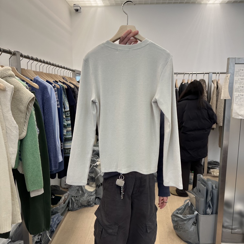 LTMS韓國代購㊣女士新款人氣25秋冬熱賣時尚職業休閑長袖T恤LTMS長袖T恤