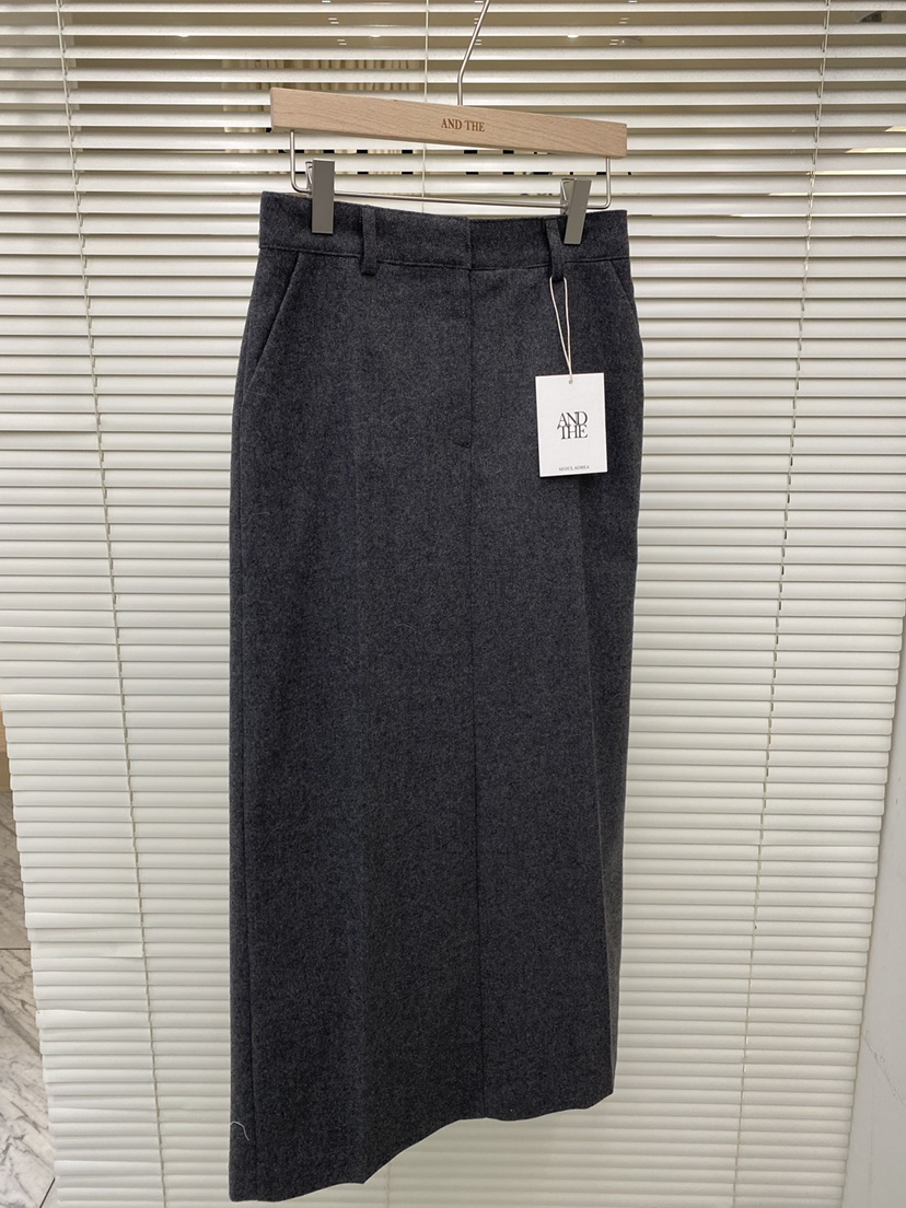 AND THE韓國直郵㊣女士新品時尚休閑推薦25秋冬人氣熱賣長裙AND THE長裙圖色2
