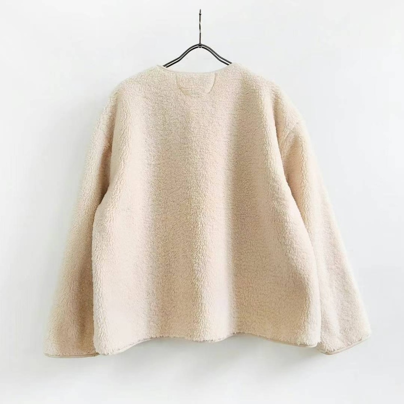 PUCO東大門㊣實拍女士新品休閑職業時尚人氣夾克羊毛夾棉紐扣PUCO夾克