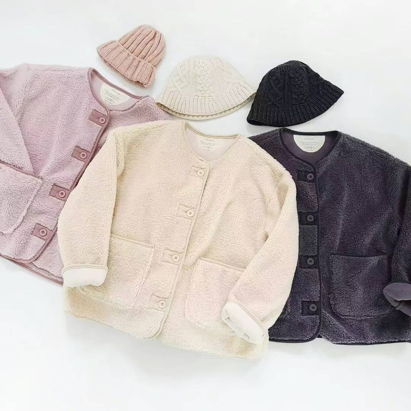 PUCO東大門㊣實拍女士新品休閑職業時尚人氣夾克羊毛夾棉紐扣PUCO夾克