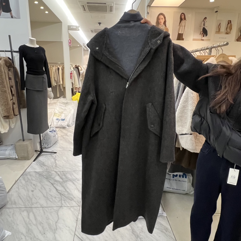 AFTERGLOW東大門㊣直郵女裝新品熱賣時尚25秋冬職業中長款大衣AFTERGLOW中長款大衣圖色2