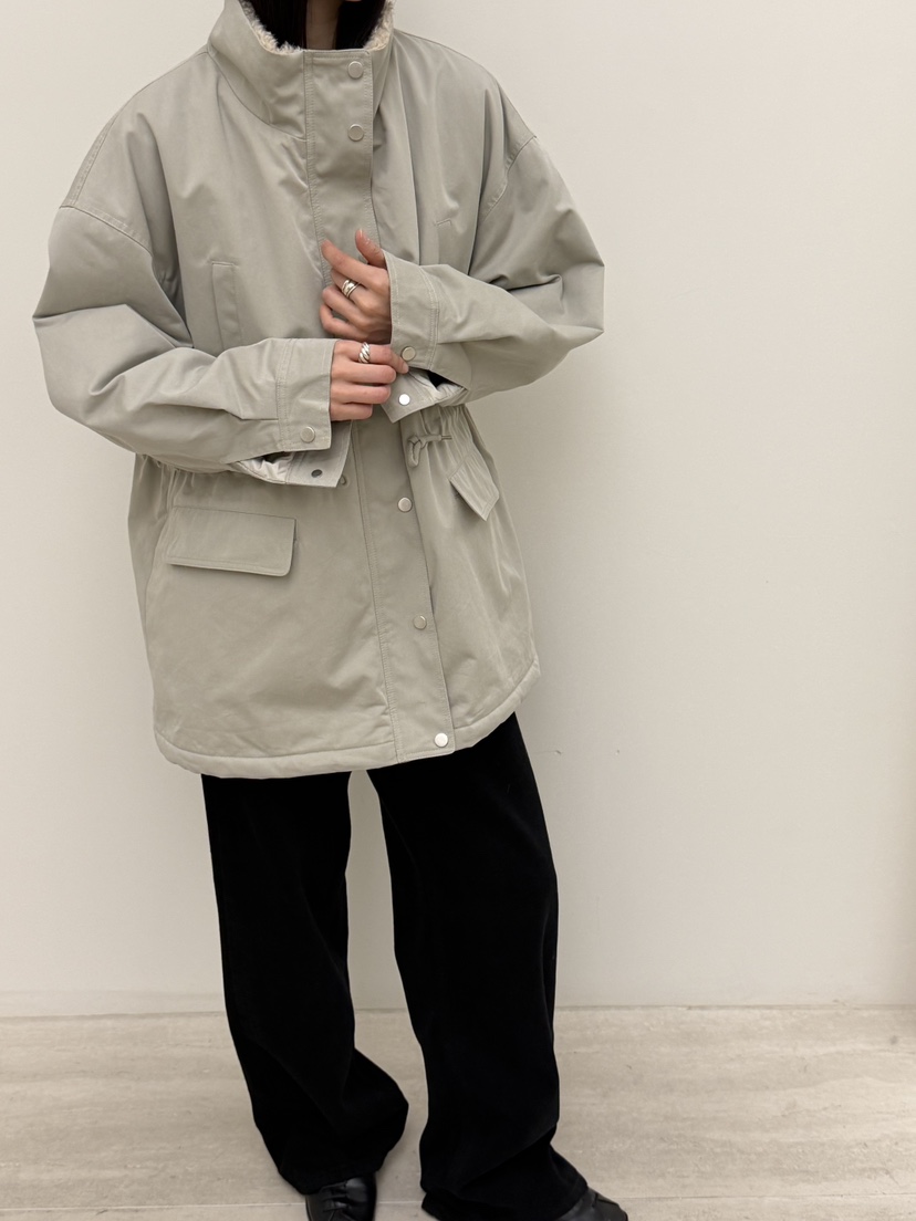 RIVER RAIN韓國直郵㊣女士新品休閑人氣時尚職業短款大衣羊毛RIVER RAIN短款大衣