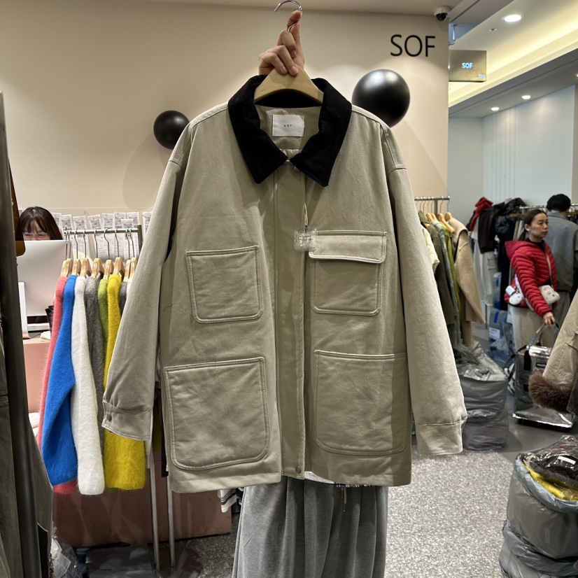 SOF東大門㊣實拍女士新品人氣時尚職業推薦休閑熱賣25秋冬夾克SOF夾克圖色1