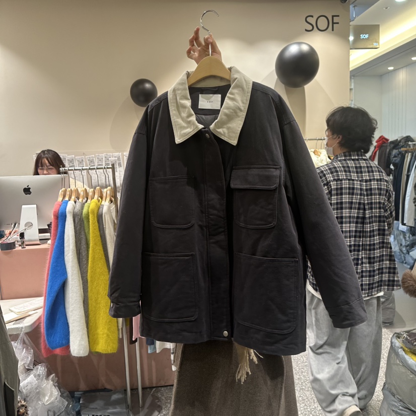 SOF東大門㊣實拍女士新品人氣時尚職業推薦休閑熱賣25秋冬夾克SOF夾克圖色2