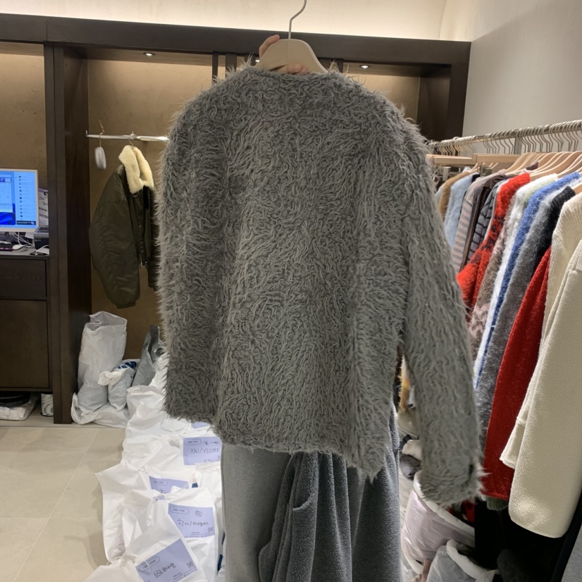 RAWROW韓國代購㊣女士新品休閑熱賣職業人氣推薦時尚短款大衣RAWROW短款大衣