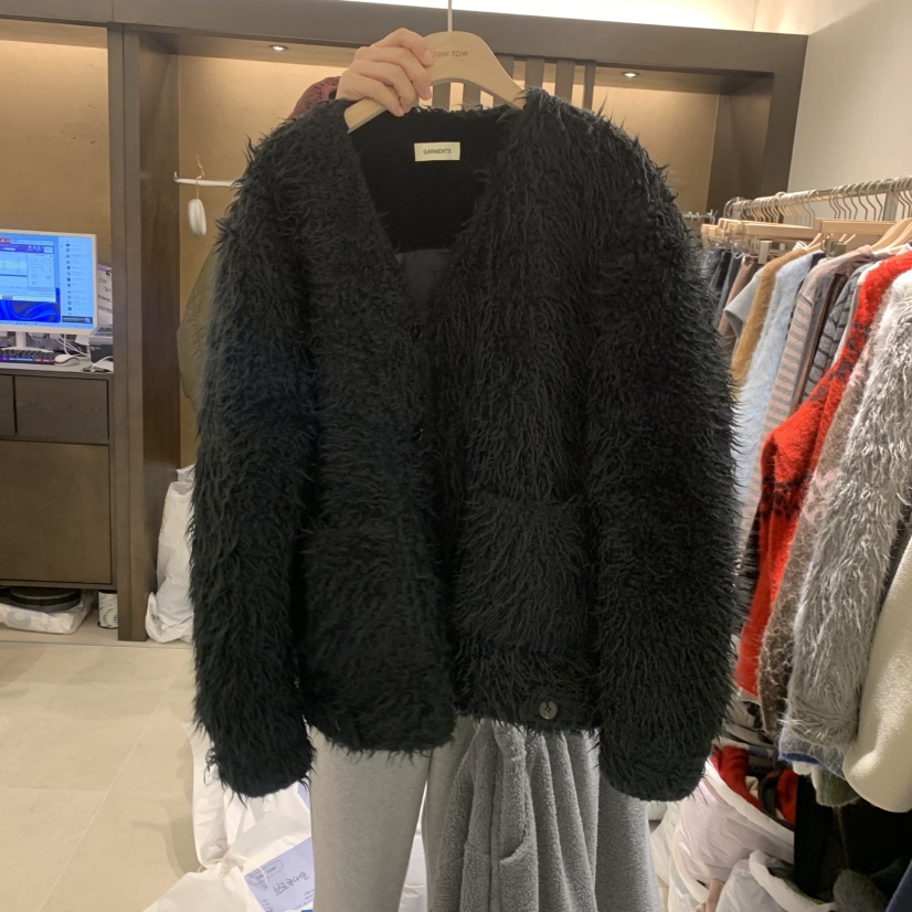 RAWROW韓國代購㊣女士新品休閑熱賣職業人氣推薦時尚短款大衣RAWROW短款大衣圖色2