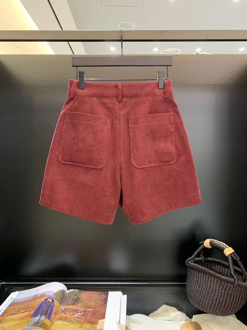 SOFTNESS東大門㊣實拍女裝新款時尚推薦熱賣25秋冬短褲燈芯絨Softness/Cosmic短褲