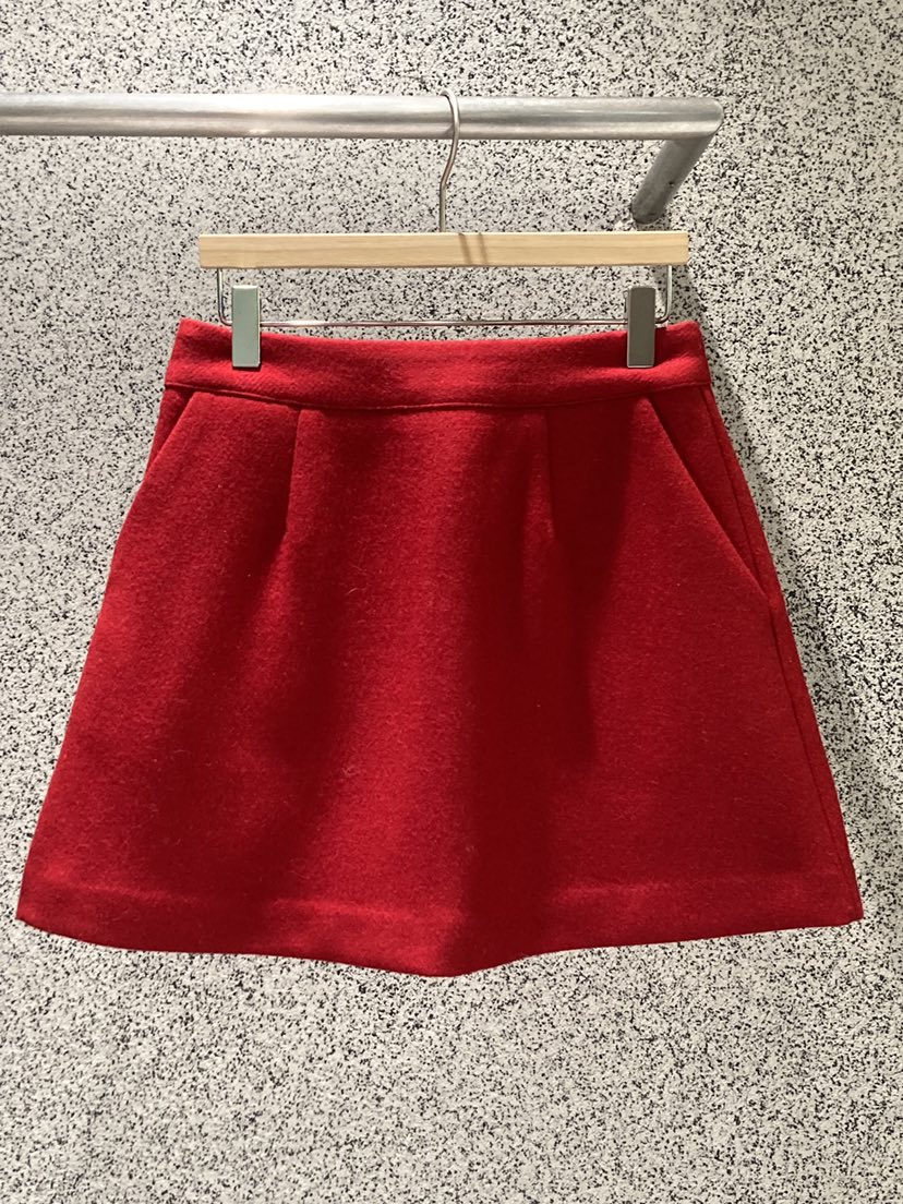 ADDICTED東大門㊣直郵女士新品時尚推薦人氣25秋冬短裙羊毛ADDICTED短裙圖色1