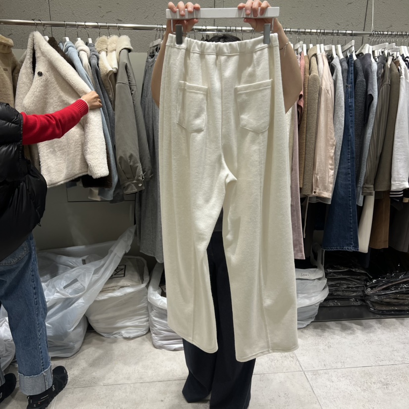 BRONZE東大門㊣實拍女裝新款推薦休閑職業人氣25秋冬休閑褲羊毛BRONZE休閑褲