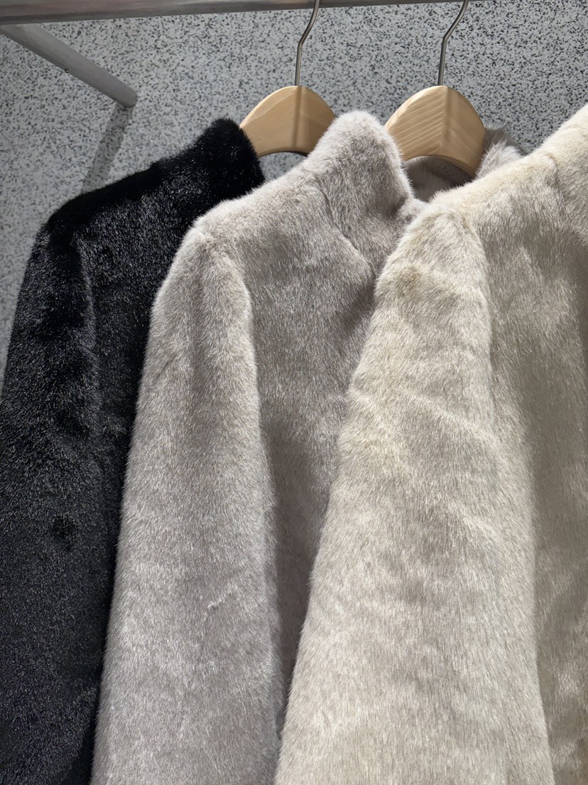 ADDICTED韓國直郵㊣女士新款職業推薦時尚熱賣短款大衣貂皮ADDICTED短款大衣