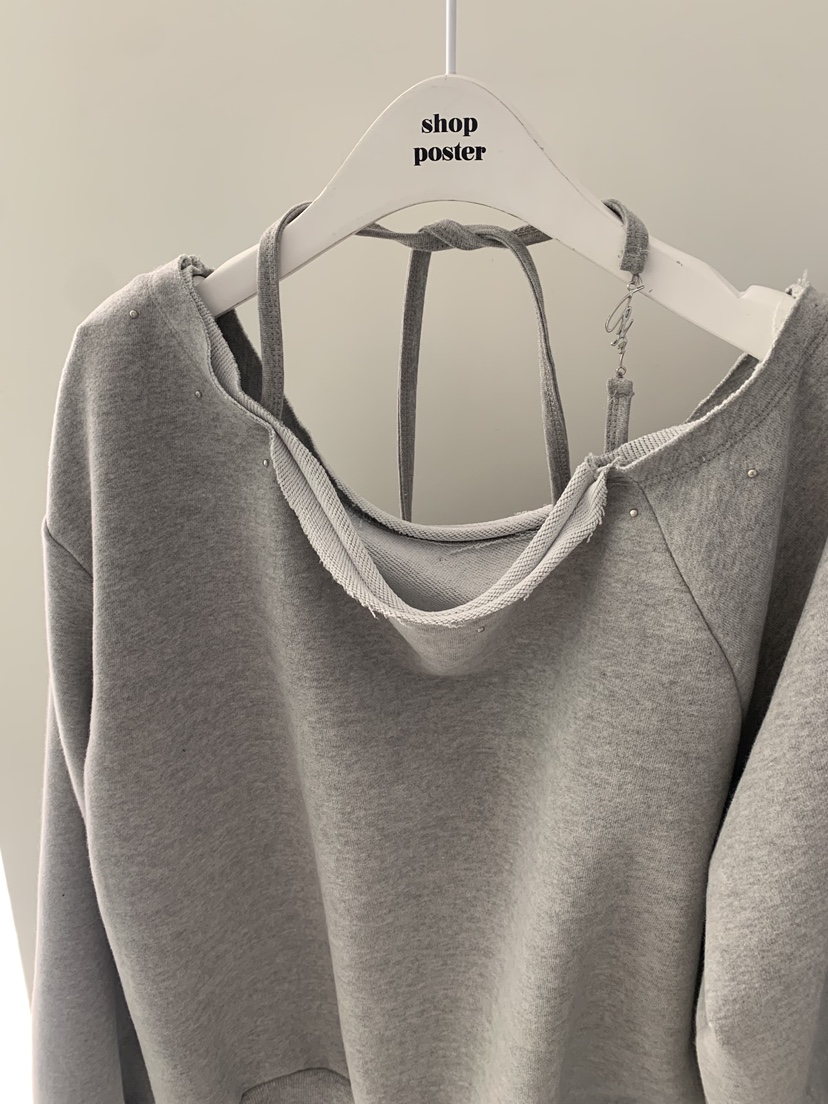 SHOP POSTER東大門㊣實拍女裝新品職業人氣推薦25秋冬衛衣SHOP_POSTER衛衣