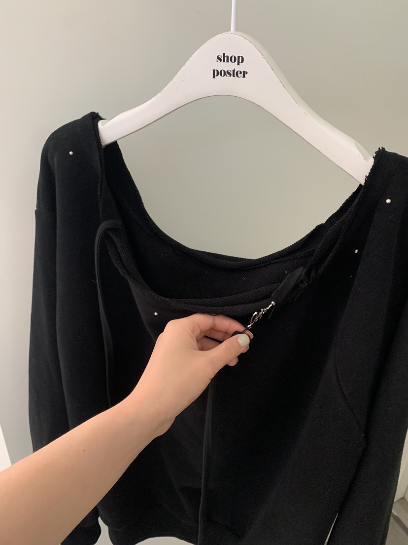 SHOP POSTER東大門㊣實拍女裝新品職業人氣推薦25秋冬衛衣SHOP_POSTER衛衣