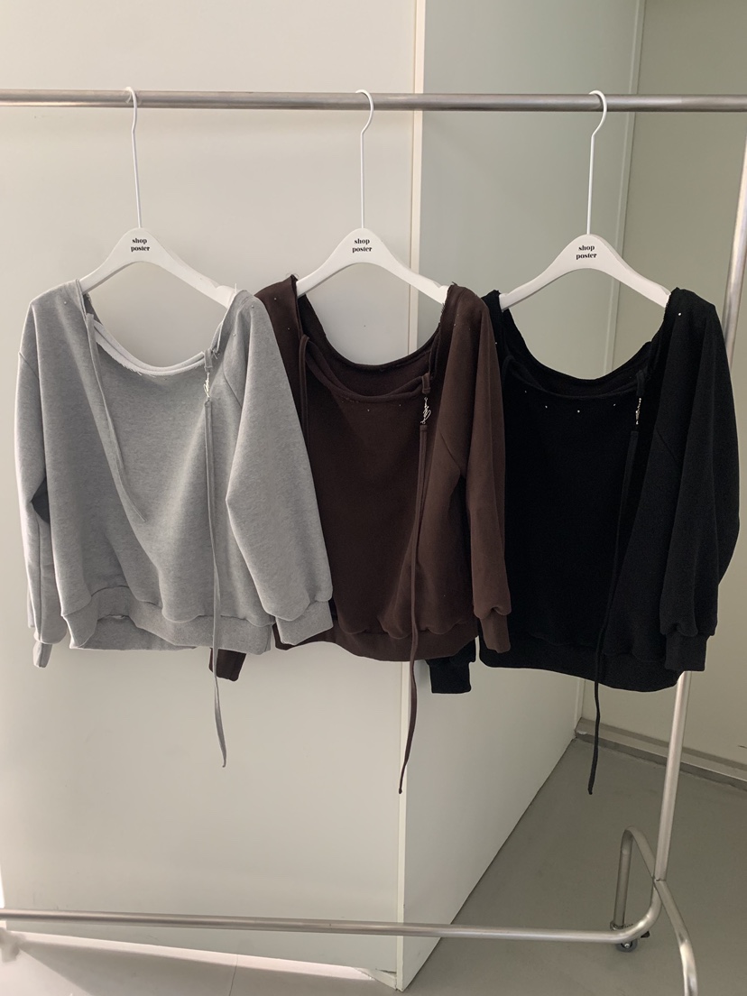 SHOP POSTER東大門㊣實拍女裝新品職業人氣推薦25秋冬衛衣SHOP_POSTER衛衣