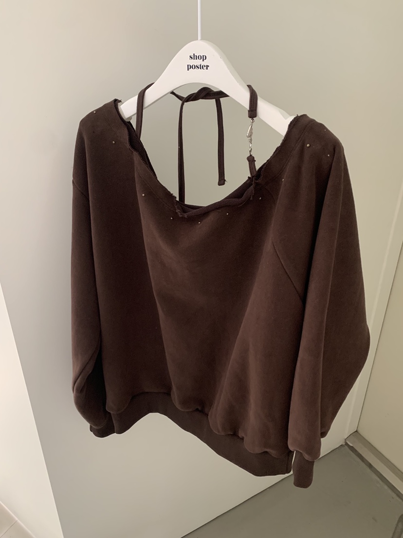 SHOP POSTER東大門㊣實拍女裝新品職業人氣推薦25秋冬衛衣SHOP_POSTER衛衣