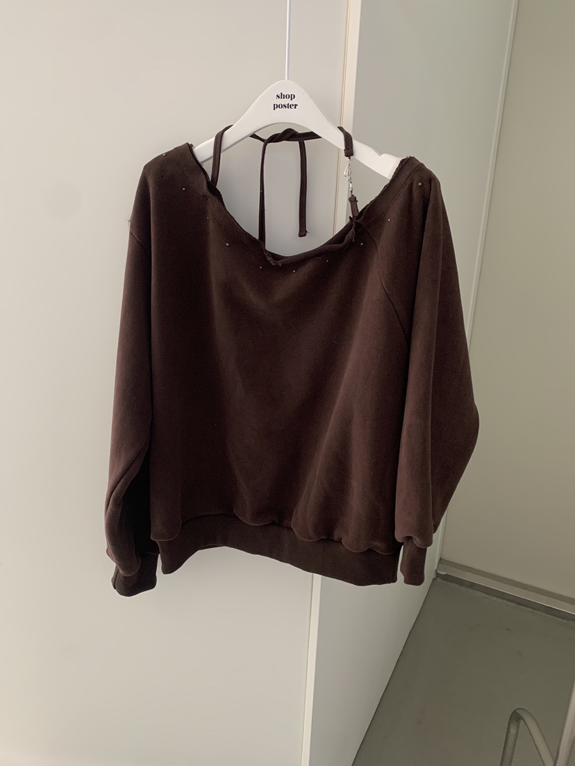 SHOP POSTER東大門㊣實拍女裝新品職業人氣推薦25秋冬衛衣SHOP_POSTER衛衣圖色1