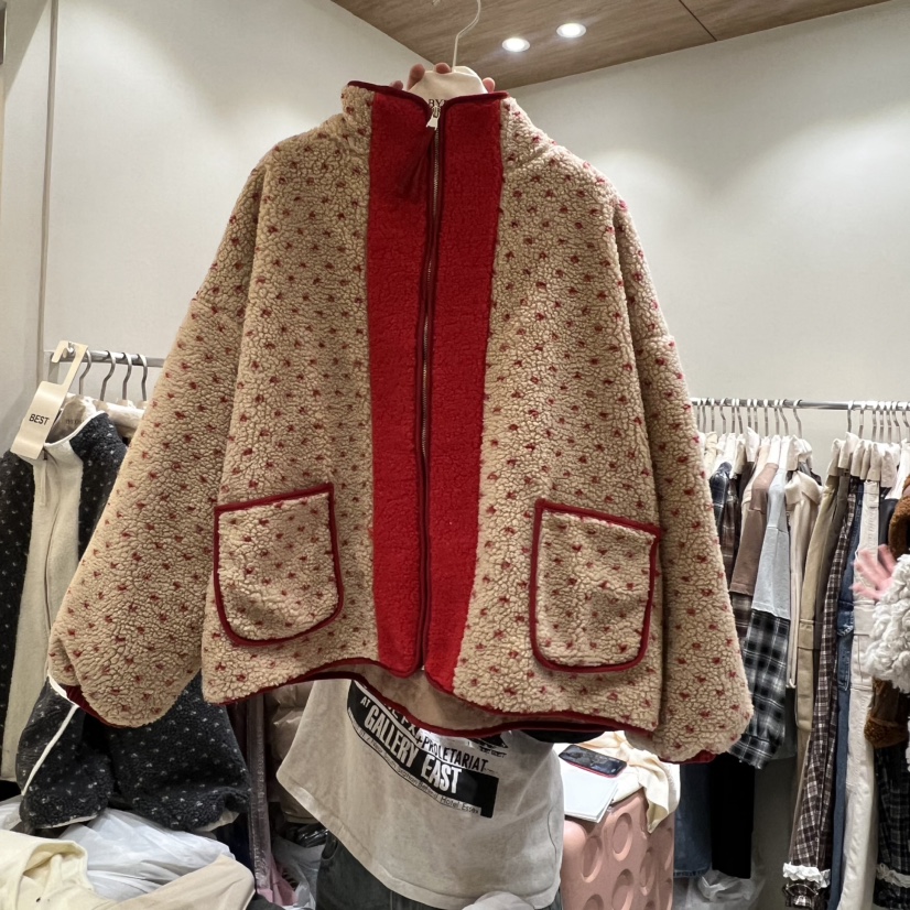 BY FLOW韓國代購㊣女士新品時尚推薦職業熱賣25秋冬夾克拉鏈BY FLOW夾克圖色2