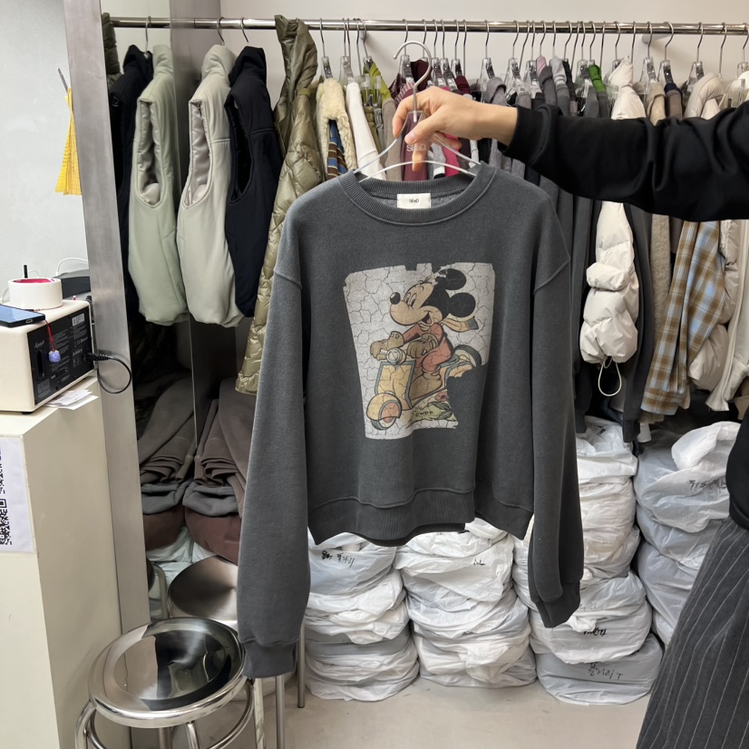 LEESEED-A韓國代購㊣女裝新款時尚熱賣25秋冬推薦衛衣加絨SEeD/LEESEED衛衣圖色2