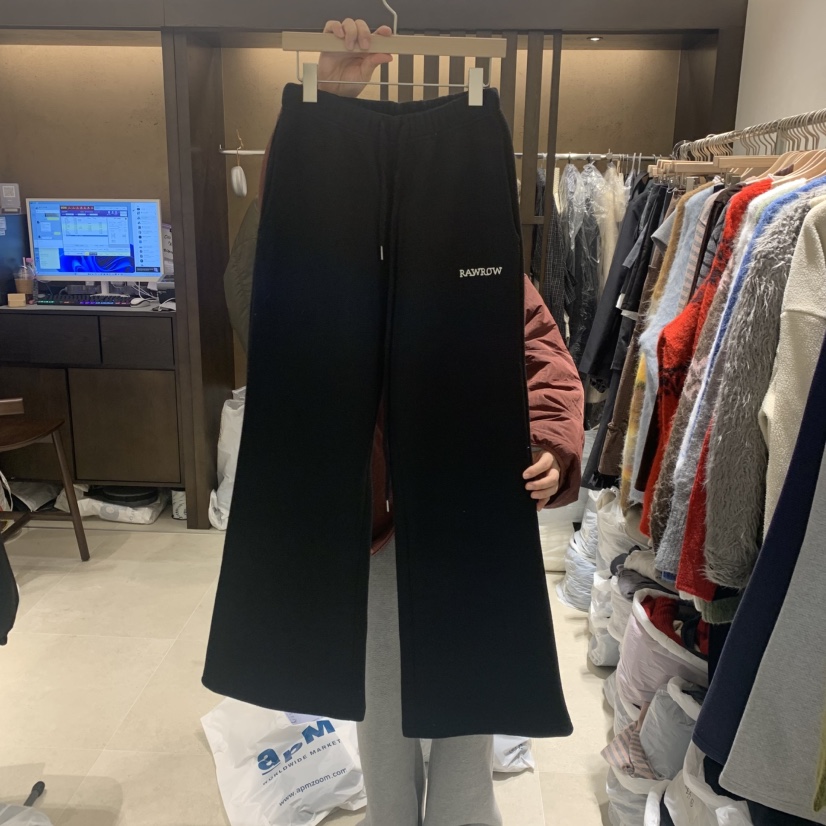 RAWROW韓國代購㊣女士新品推薦25秋冬熱賣休閑人氣休閑褲加絨RAWROW休閑褲圖色3