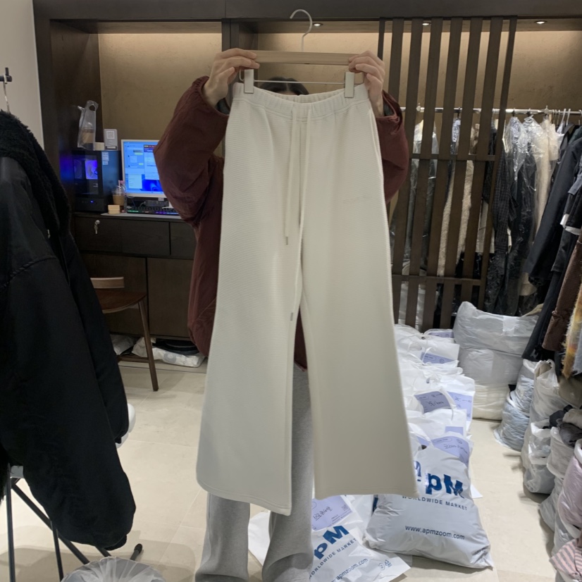 RAWROW韓國代購㊣女士新品推薦25秋冬熱賣休閑人氣休閑褲加絨RAWROW休閑褲圖色4