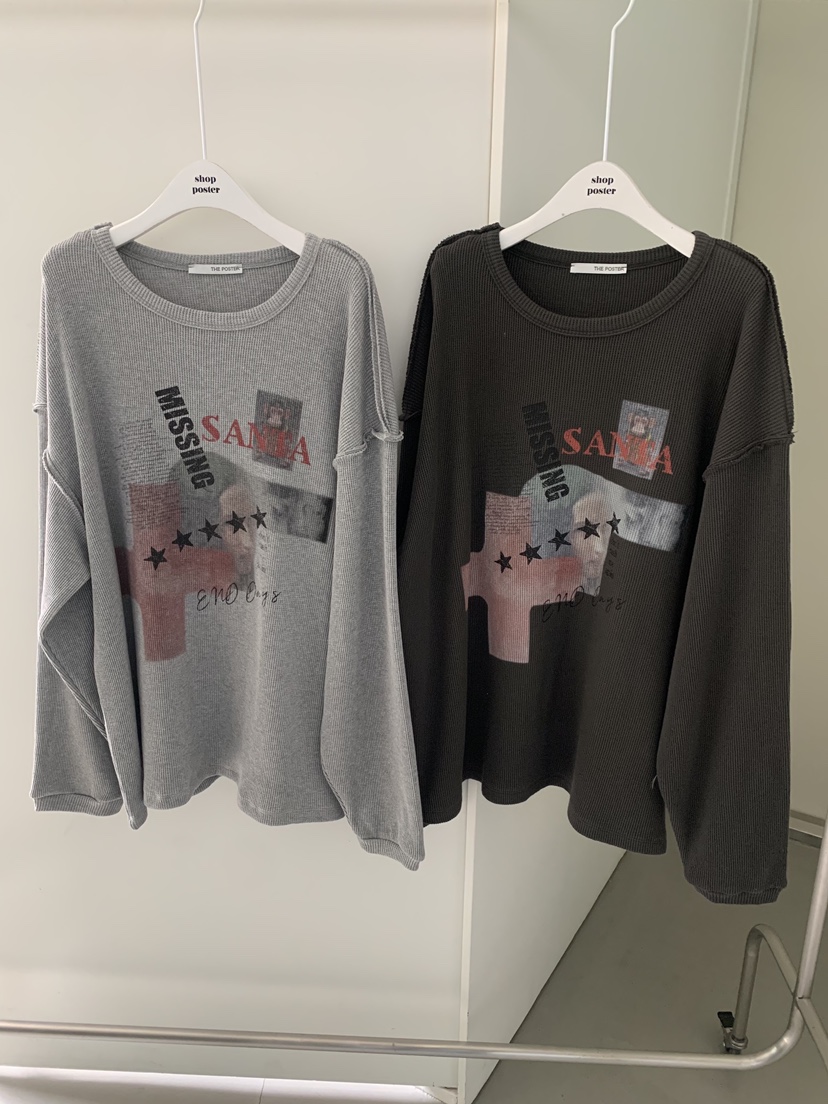 SHOP POSTER東大門㊣代購女裝新款時尚人氣休閑熱賣長袖T恤SHOP_POSTER長袖T恤