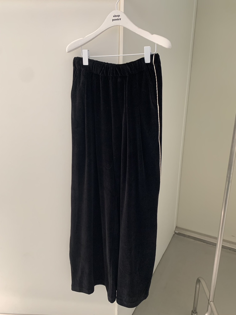 SHOP POSTER東大門㊣代購女裝新品休閑推薦休閑褲天鵝絨褶裥SHOP_POSTER休閑褲圖色2