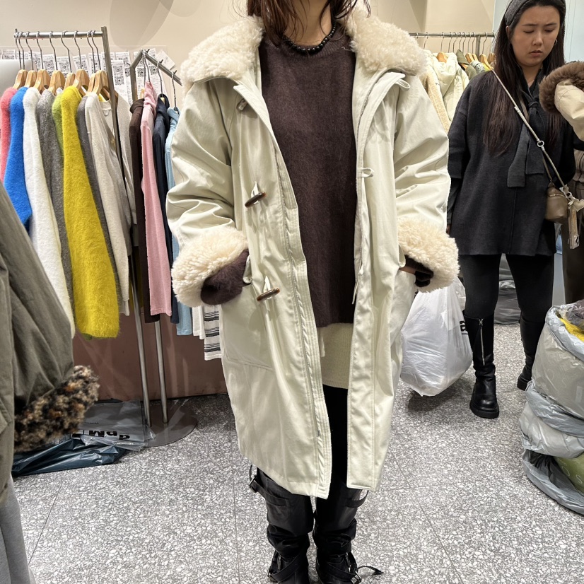 SOF東大門㊣實拍女裝新款人氣休閑熱賣時尚長款羽絨服兜帽雙層SOF長款羽絨服圖色1