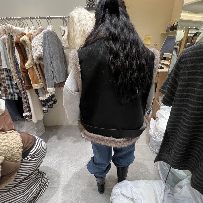 BY FLOW韓國代購㊣女裝新品25秋冬熱賣休閑職業馬甲不含內搭BY FLOW馬甲