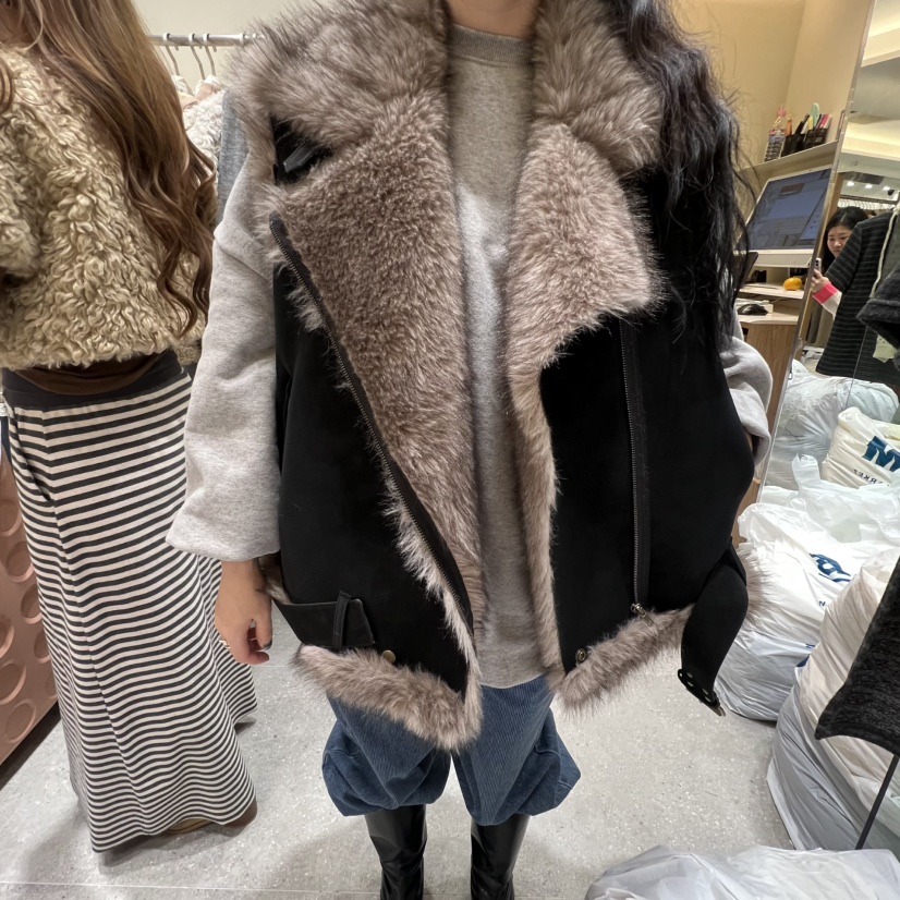 BY FLOW韓國代購㊣女裝新品25秋冬熱賣休閑職業馬甲不含內搭BY FLOW馬甲圖色2