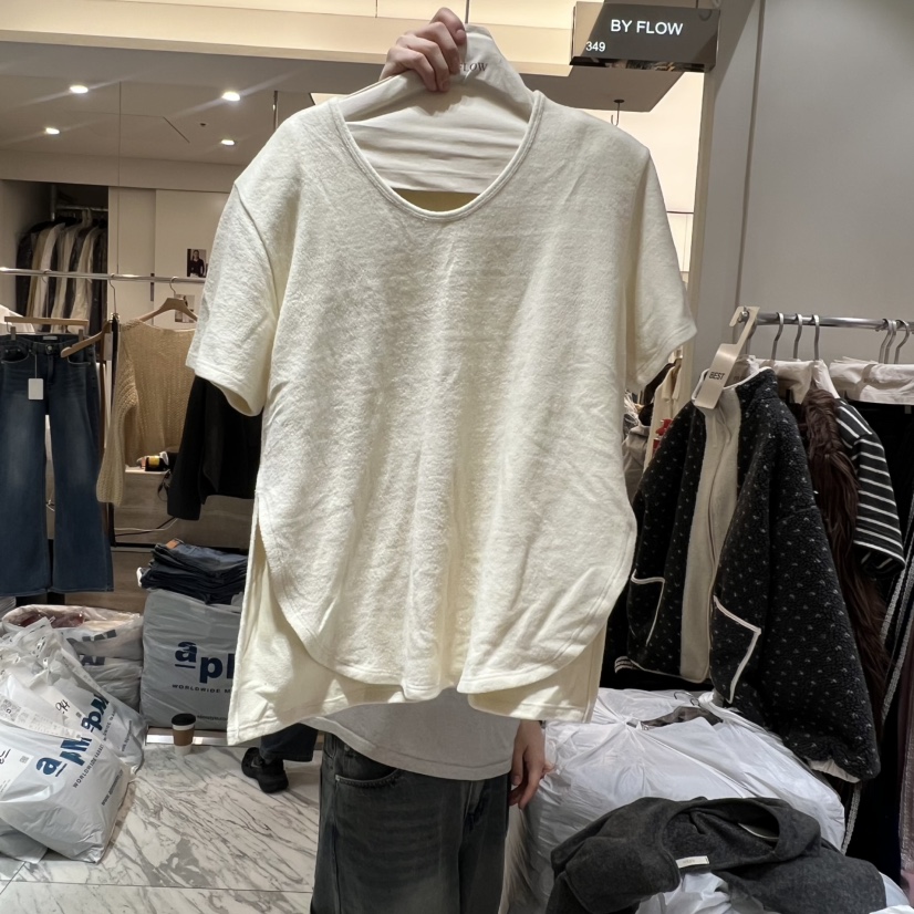 BY FLOW韓國代購㊣女士新品職業熱賣時尚休閑人氣25秋冬T恤BY FLOWT恤圖色2