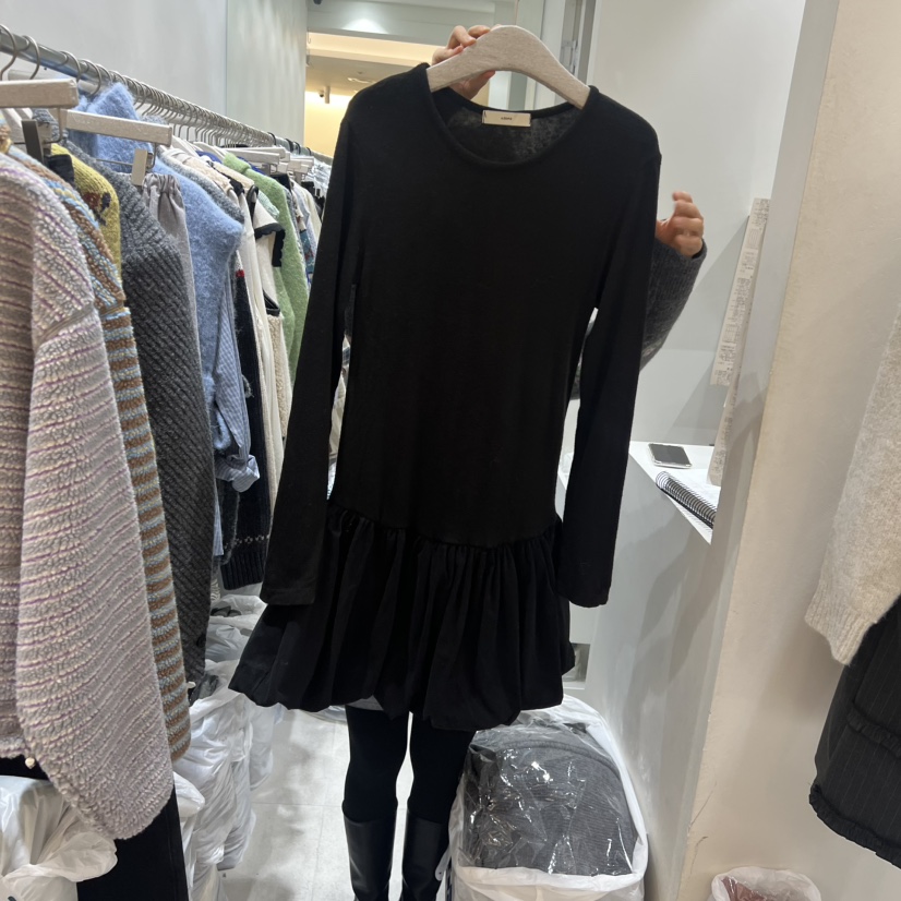 ASOME韓國直郵㊣女裝新款熱賣推薦職業人氣時尚休閑25秋冬連衣裙A.SOME連衣裙圖色2