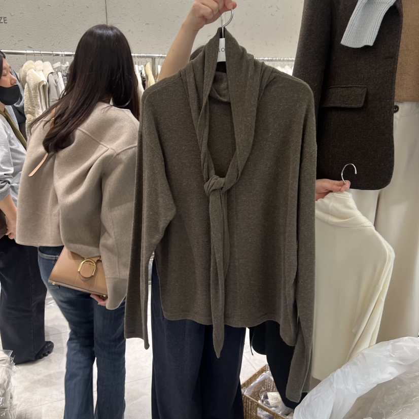 BRONZE東大門㊣直郵女裝新品25秋冬時尚推薦人氣休閑長袖T恤BRONZE長袖T恤圖色2