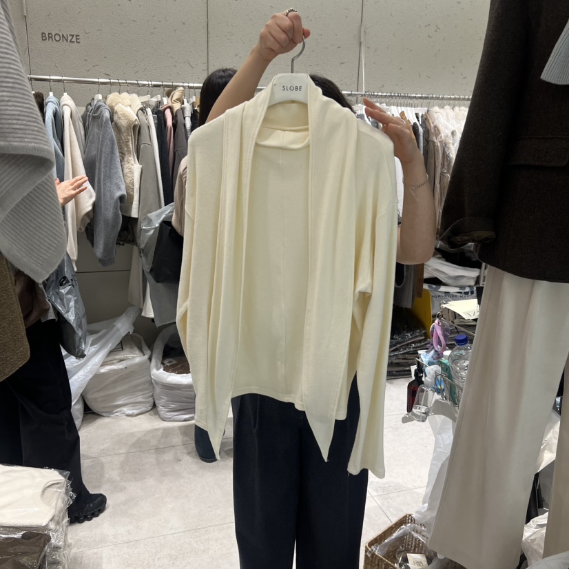 BRONZE東大門㊣直郵女裝新品25秋冬時尚推薦人氣休閑長袖T恤BRONZE長袖T恤圖色3