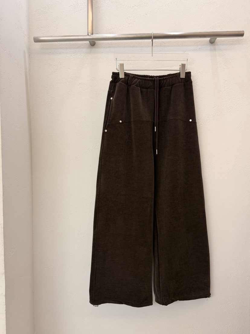 MOST OF ALL U韓國代購㊣女士新品職業人氣推薦熱賣休閑褲MOST OF ALL U休閑褲圖色1棕色